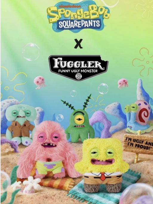 SpongeBob Fuggler Keychain Collection (5 piezas)