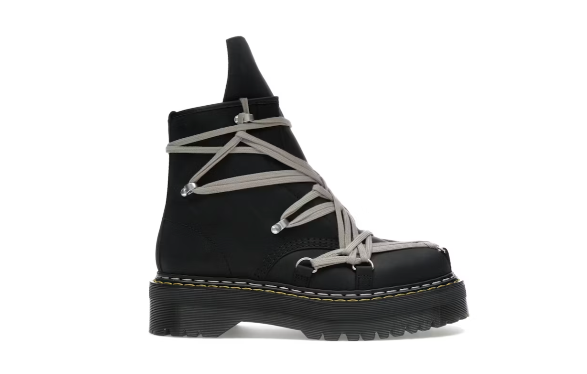 Dr. Martens 1460 DRKSHDW Quad Sole Mega Lace Boot Rick Owens Black