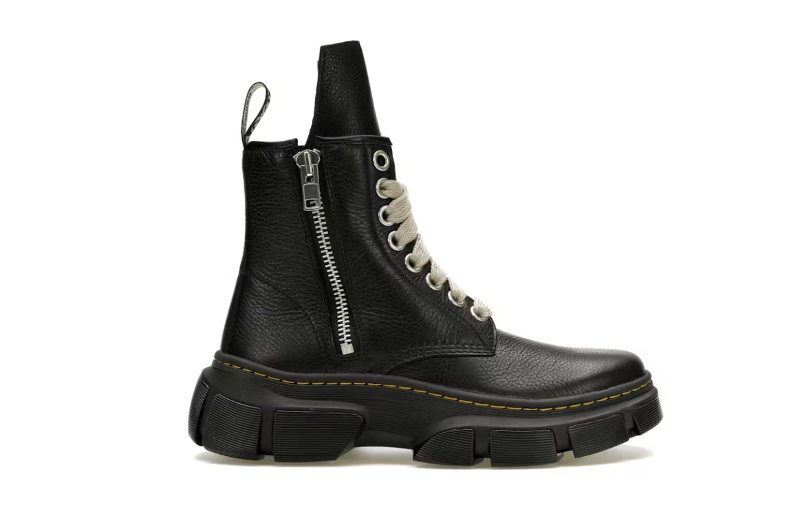 Dr. Martens 1460 DMXL Jumbo Lace Zip Boot Rick Owens Black