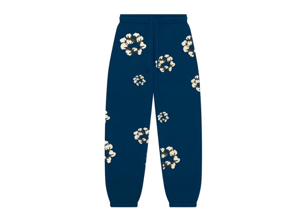 Denim Tears x CPFM Cactus Tears Wreath Sweatpants Navy