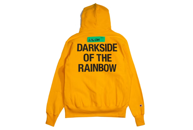 Virgil Abloh Brooklyn Museum Dark Side of The Rainbow Hoodie Orange