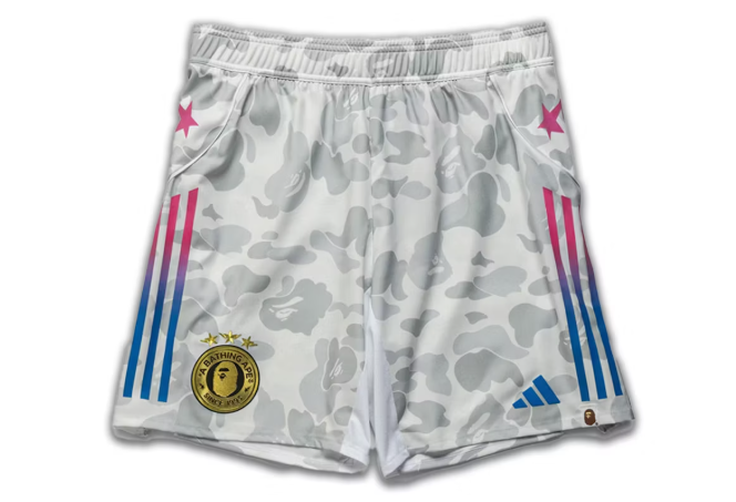 adidas x BAPE Football Slim Shorts White