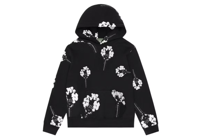 Denim Tears Hardies Tears Fist Wreath Hoodie Black
