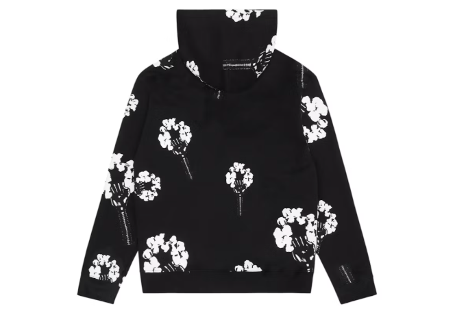 Denim Tears Hardies Tears Fist Wreath Hoodie Black