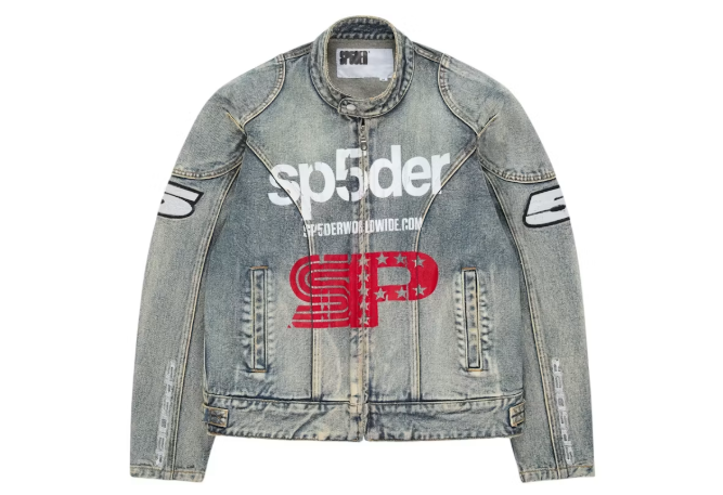 Sp5der Motorsport Denim Jacket Indigo