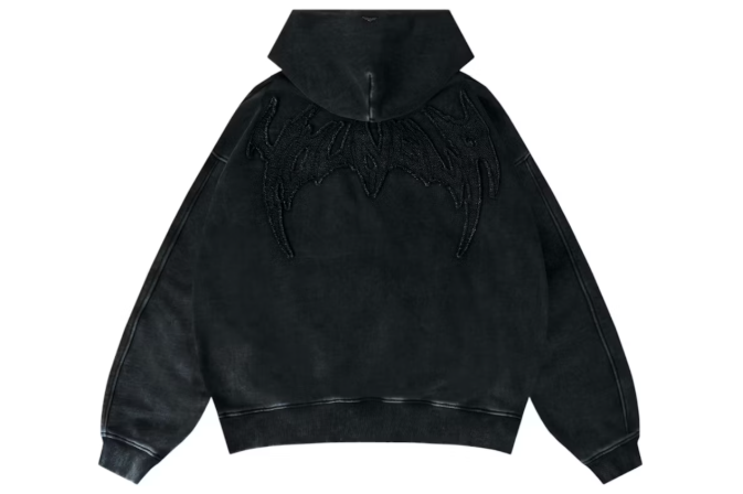 YoungLA x Batman Stealth Hoodie Black Wash