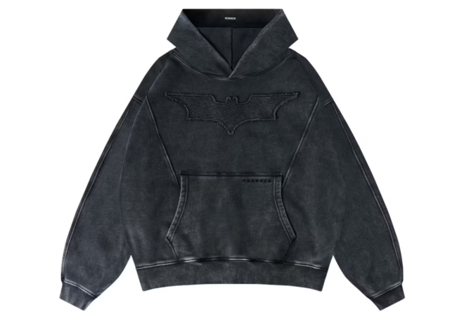 YoungLA x Batman Stealth Hoodie Grey Wash