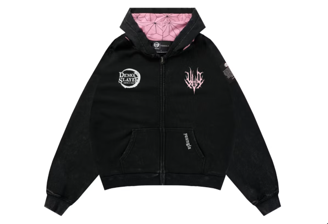 YoungLA x Demon Slayer: Kimetsu no Yaiba Zip Up Hoodie Nezuko