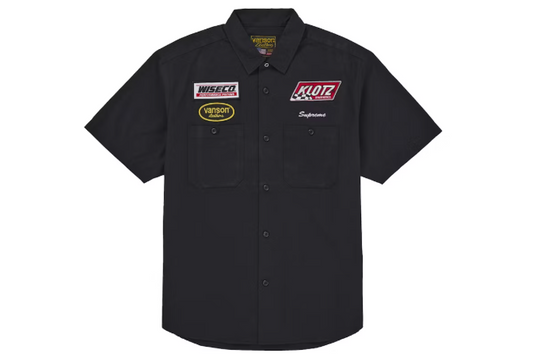 Supreme Vanson Leathers S/S Work Shirt Black