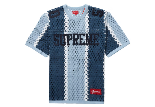 Supreme Crochet Football Jersey Slate