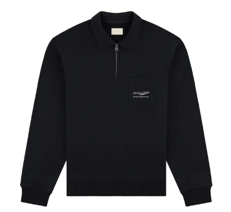 Aimé Leon Dore Aimé Sportswear Quarter Zip Pullover 'Jet Black'