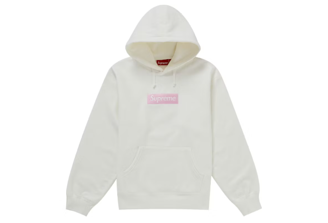 Supreme Box Logo Hooded Sweatshirt (FW25) White