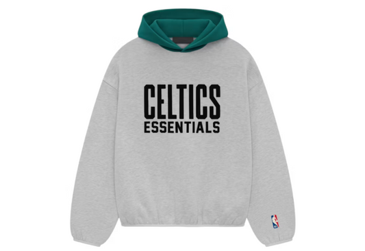 Fear of God Essentials NBA Celtics Hoodie Light Heather