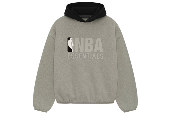 Fear of God Essentials NBA Hoodie Warm Heather/Black