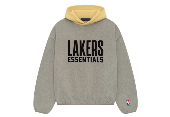 Fear of God Essentials NBA Lakers Hoodie Warm Heather