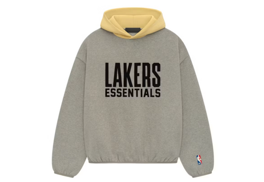 Fear of God Essentials NBA Lakers Hoodie Warm Heather