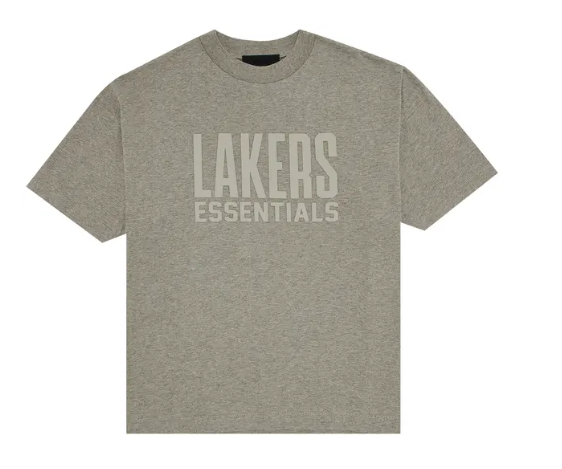 Fear of God Essentials x NBA Lakers Tee 'Warm Heather'