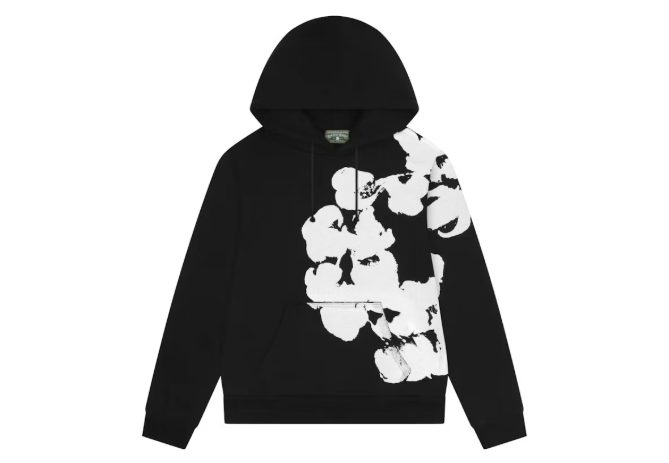 Denim Tears Big Cotton Wreath Sweatshirt Black