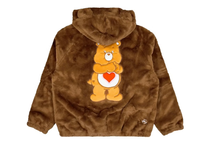 adidas x Care Bears Fur Jacket Preloved Brown