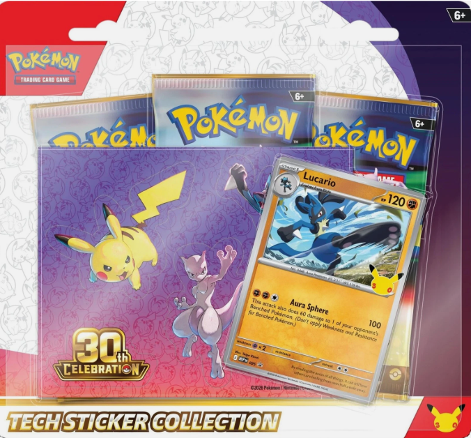 30th Celebration Tech Sticker (Lucario)