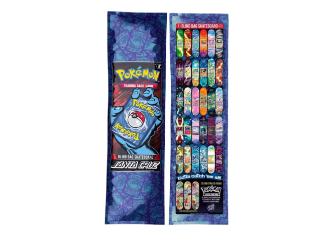 Santa Cruz Skateboards X Pokemon 2026 Skateboard Deck Blind Bag