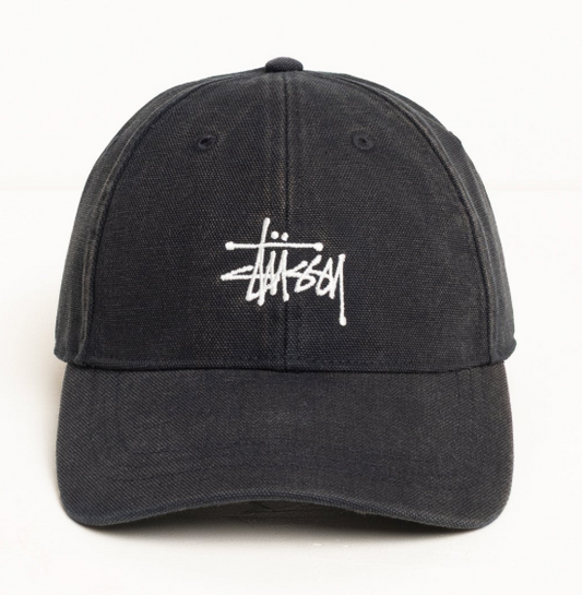 Stussy Basic Washed Black Cap