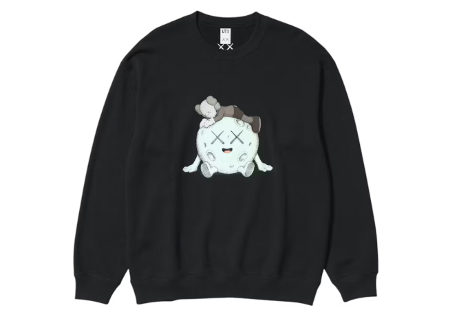Uniqlo KAWS UNIVERSE Sweatshirt Black