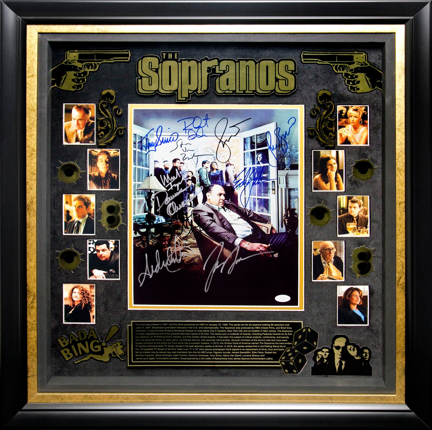 Cuadro Autografiado por "Los Soprano"