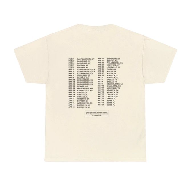 Bad Bunny Tee Monaco Grand Prix off white