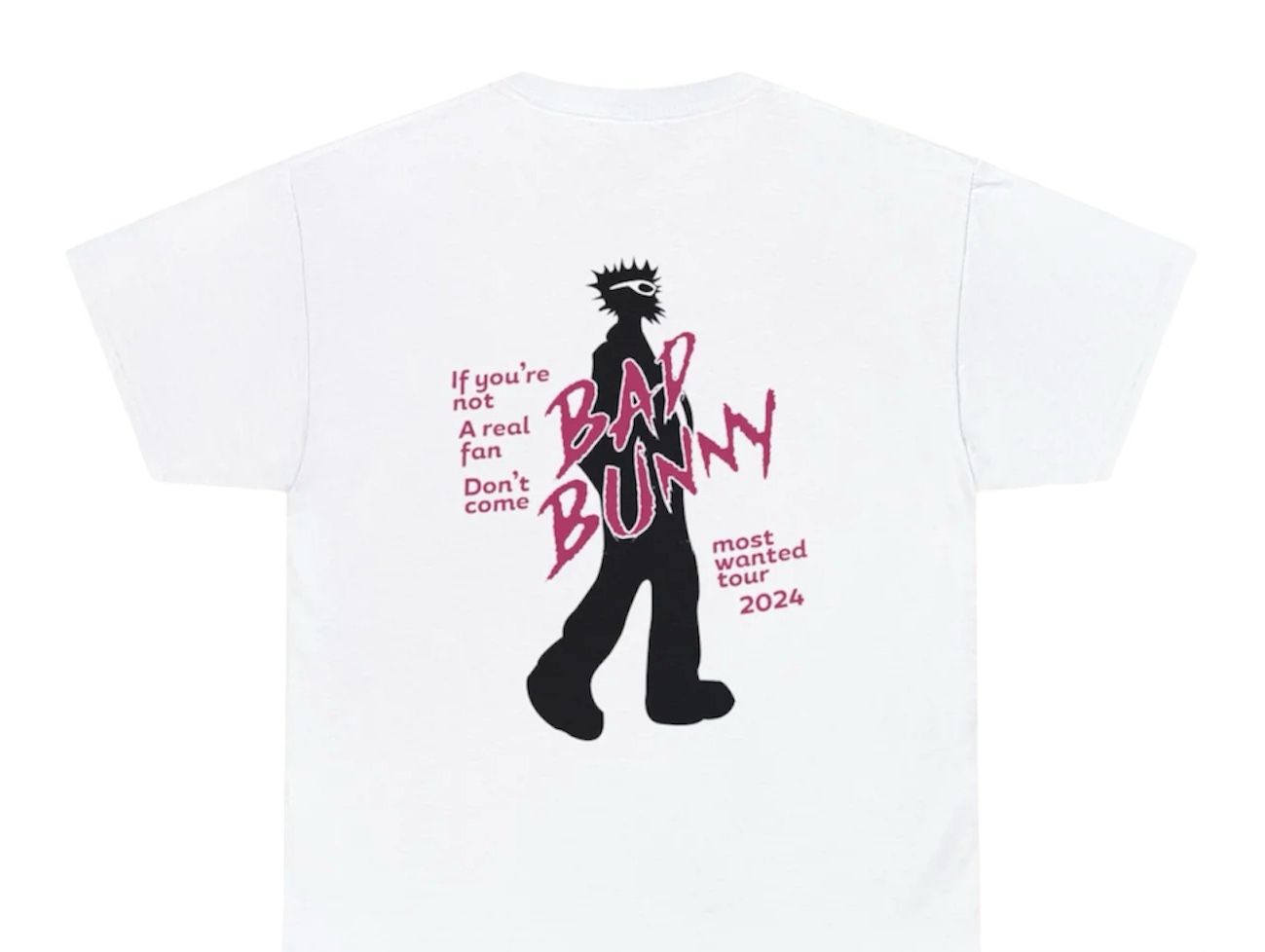 Bad Bunny Tee White/Pink