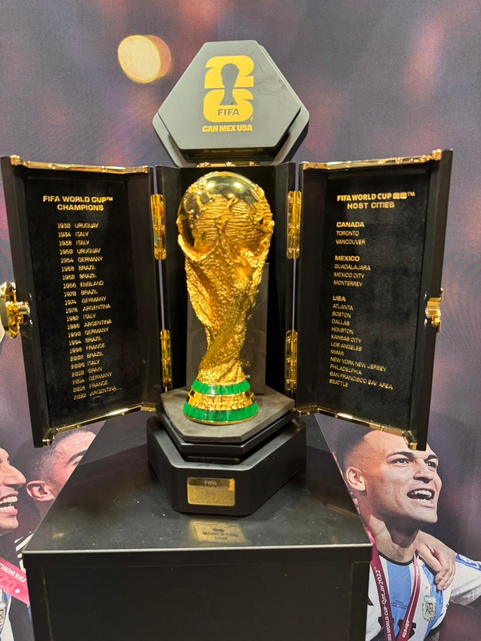 Boleto Sorteo - Replica del Trofeo Oficial de la FIFA 2026