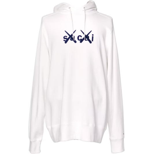 KAWS x Sacai Flock Print Sweatshirt White