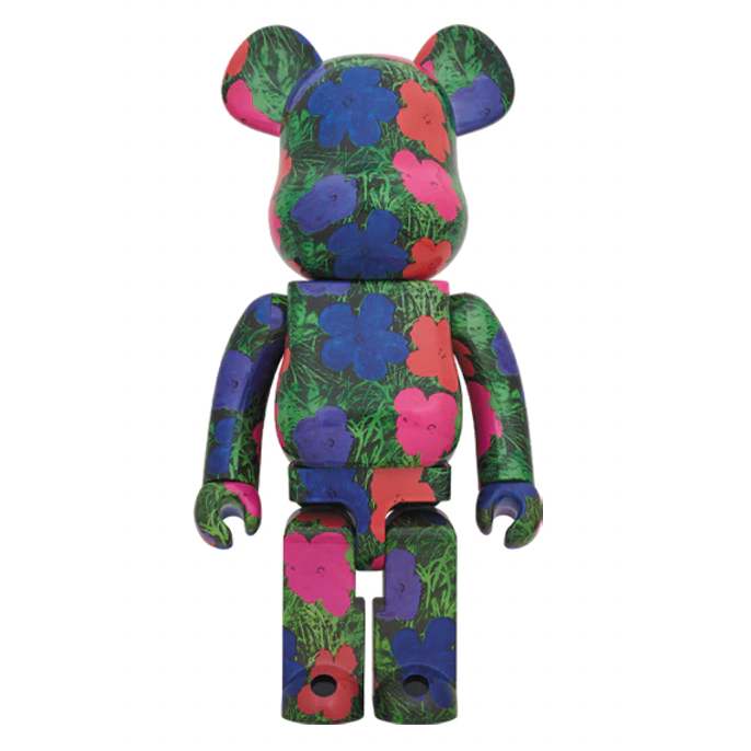 Bearbrick ANDY WARHOL "Flowers" 1000%