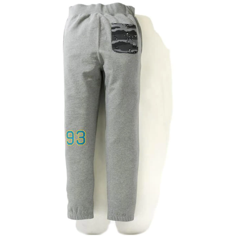 Bape military sweat pants grey