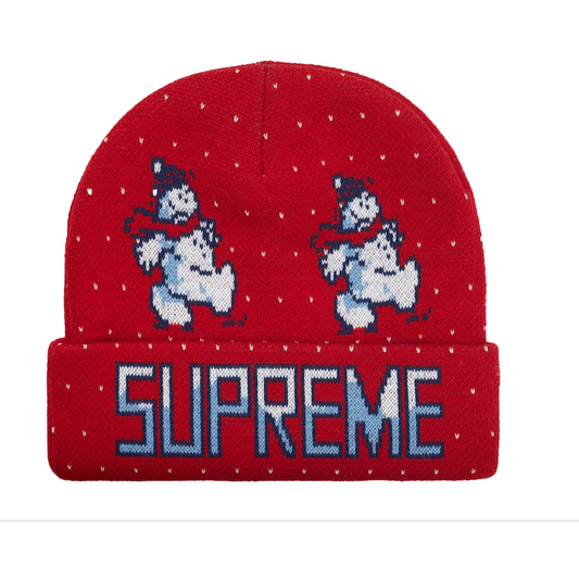 Supreme Snowman Beanie Red