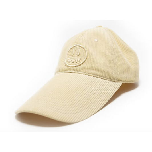 Drew house corduroy long bill dad hat biscotti
