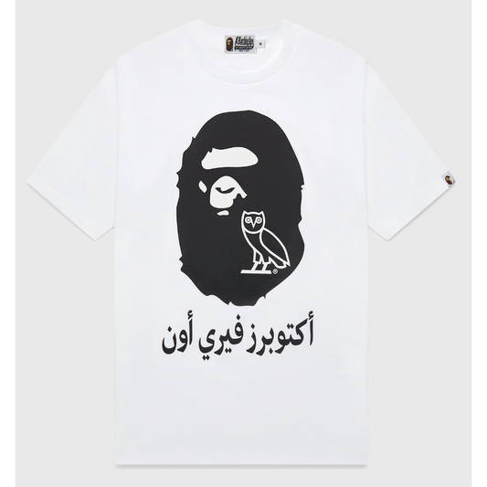 OVO / BAPE “CALIGRAPHY” APE HEAD T-SHIRT