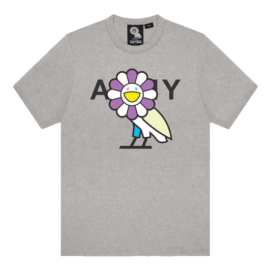 Takashi Murakami x OVO Surplus Flower Owl Tee Heather Grey