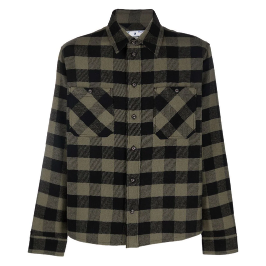 Off-White Arrows-print flannel shirt