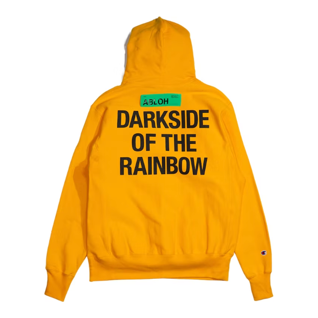 Virgil Abloh Brooklyn Museum Dark Side of The Rainbow Hoodie Orange