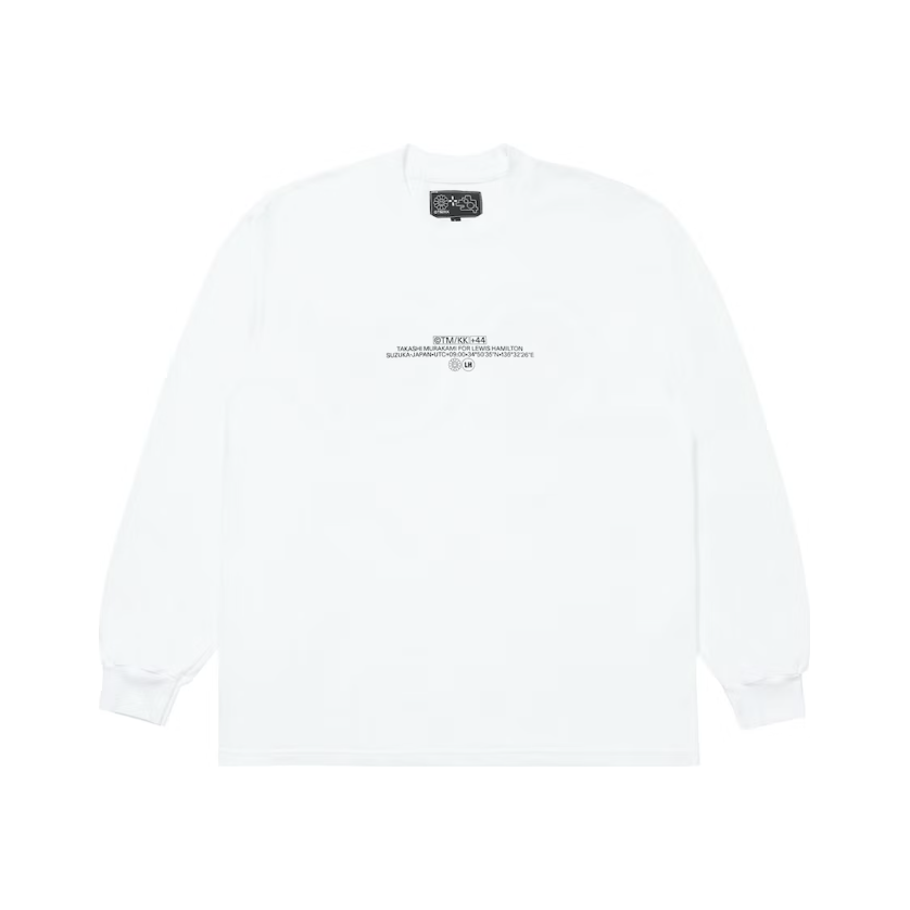 Takashi Murakami Lewis Hamilton Speedway Longsleeve T-shirt White