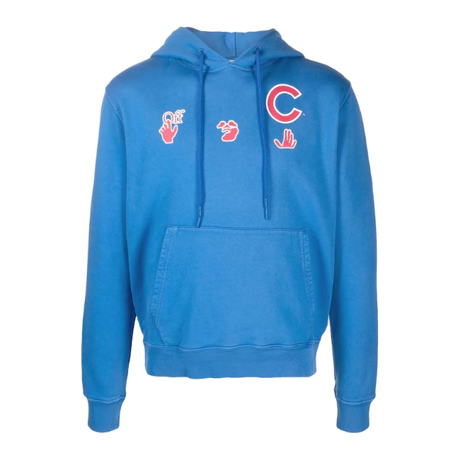 Off-White x MLB Chicago Cubs Hoodie Blue/Red/White