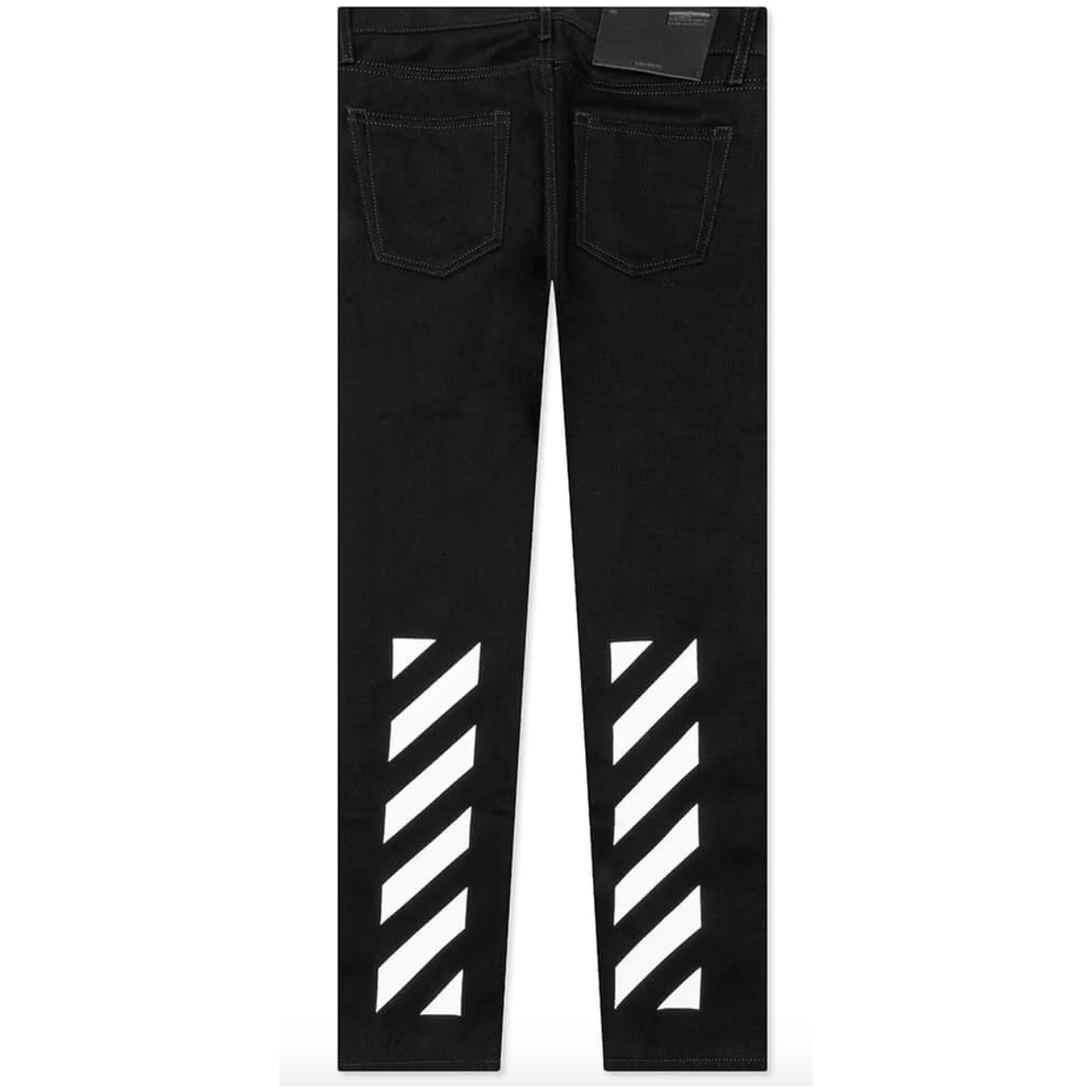 Off-White Diag-stripe print slim fit jeans