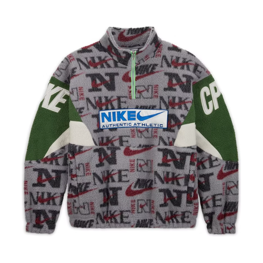Nike x Cactus Plant Flea Market 1/4 Zip Top FLEECE Grey Purple Green
