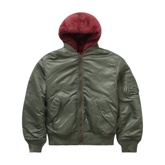 Supreme Faux Fur Reversible MA-1 Olive