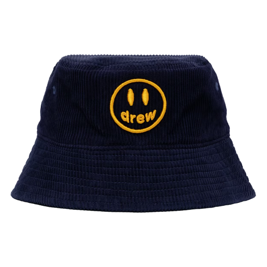 Drew house mascot corduroy bucket hat dark navy