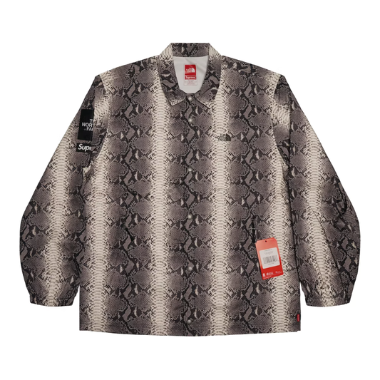 Supreme The North Face Snakeskin Taped Seam Coaches Jacket Black