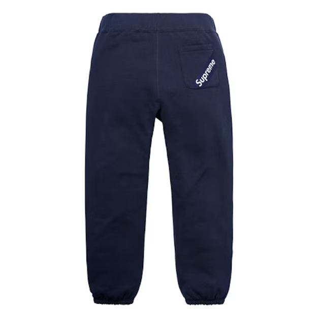 Supreme Corner Label Sweatpant Navy