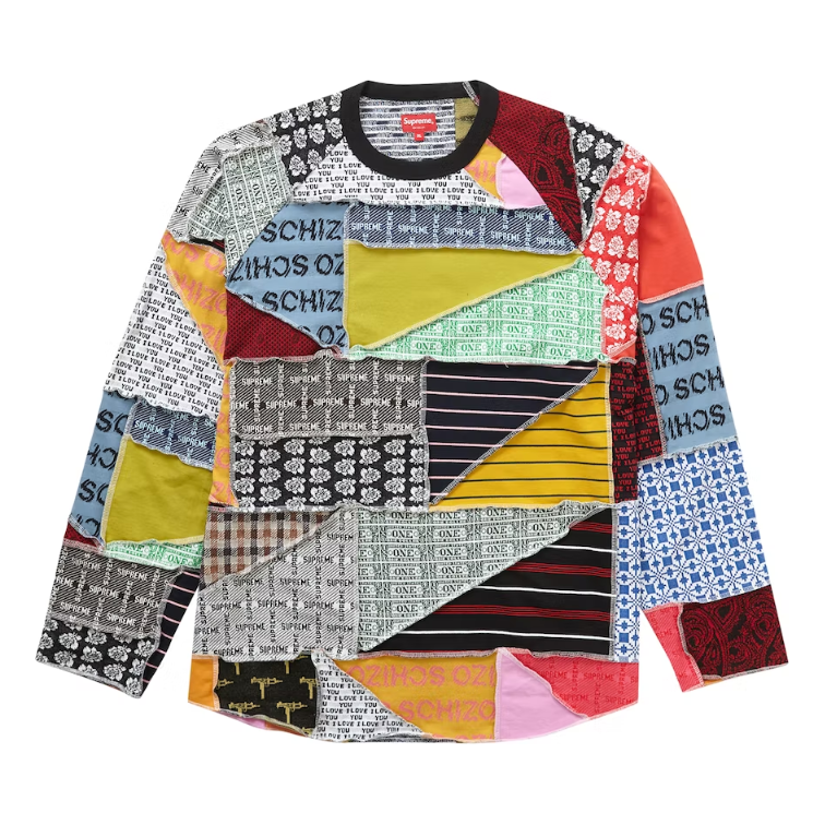 Supreme Patchwork Jacquard L/S Top Multicolor