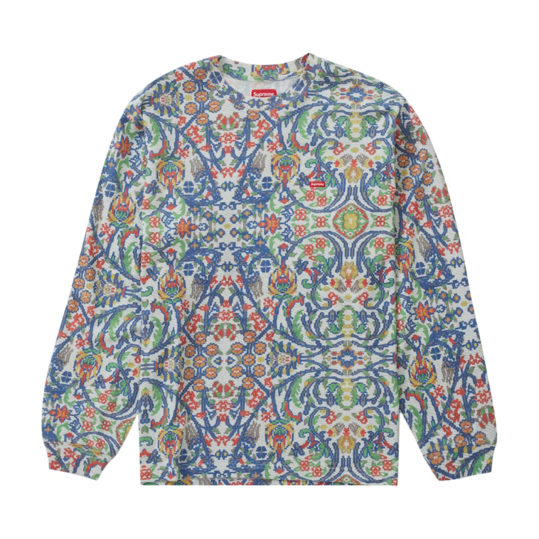 Supreme Small Box L/S Tee Tapestry